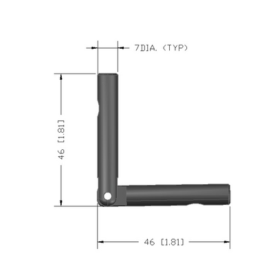 41-220-1 MODULAR SOLUTIONS PROFILE FASTNER<br>MITER CONNECTOR - END MOUNT DRILLING REQUIRED